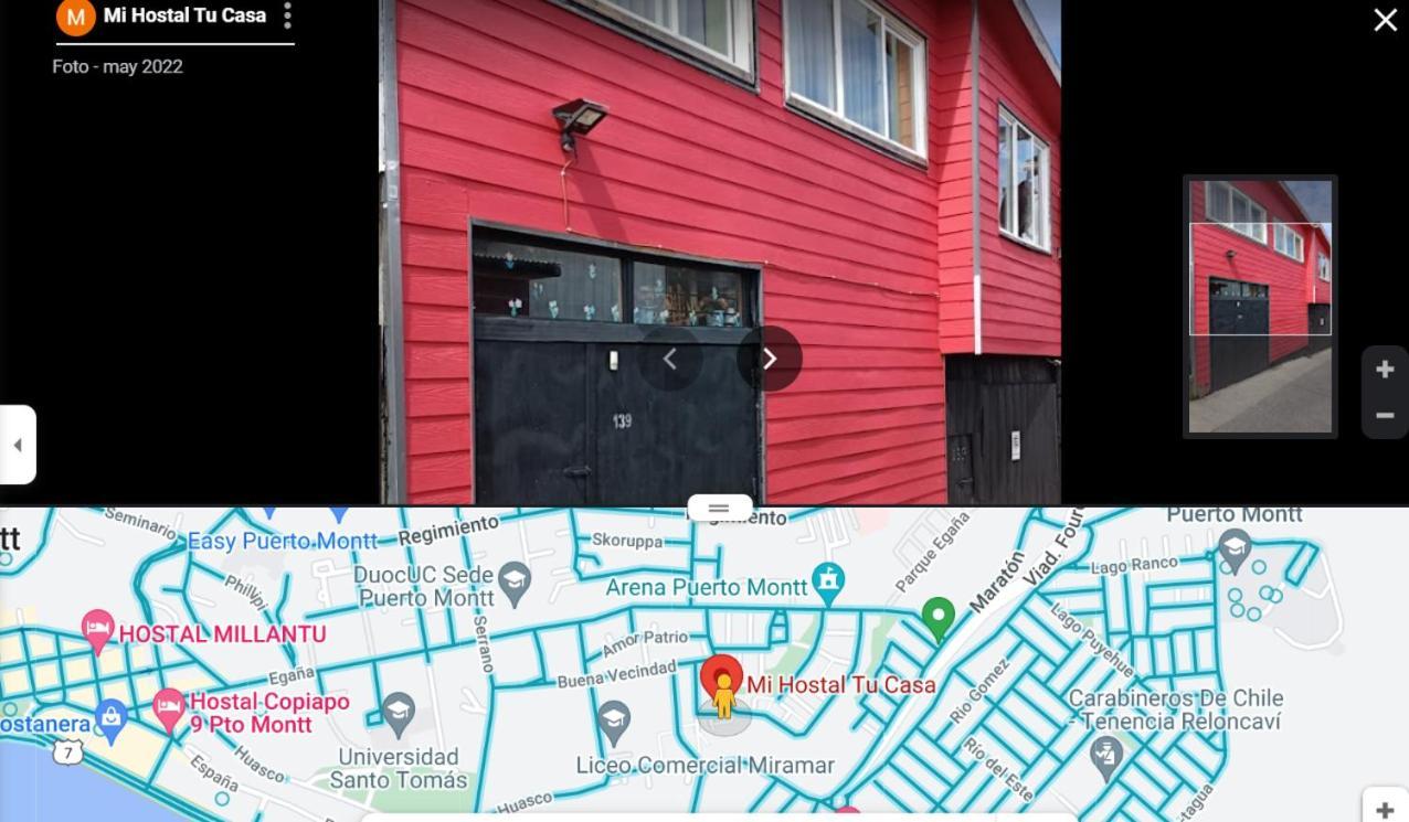 "Mi Hostal Tu Casa" Hostal Familiar Solo Empresas, Turistas Y Viajeros Espacio Para Bicicletas Y Motos Puerto Montt Exterior foto